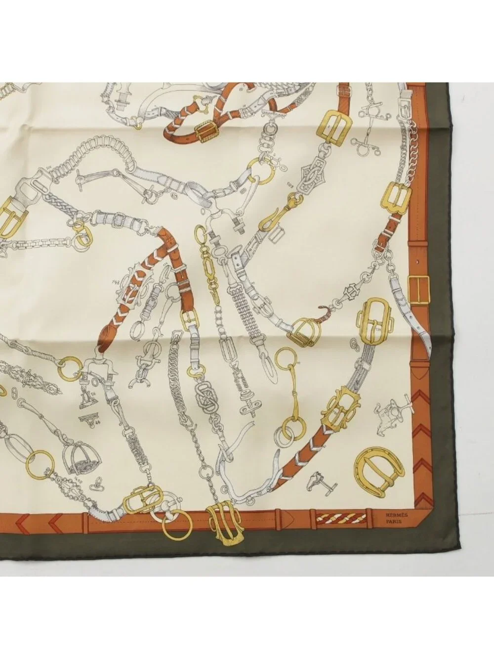 Hermes Carre 90 Chevaux Dechaines Silk Scarf Multicolor - Picture 5 of 10
